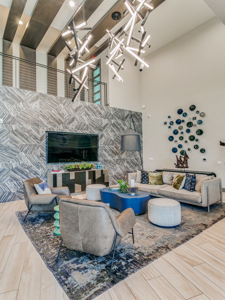 Resident lounge and entertainment area